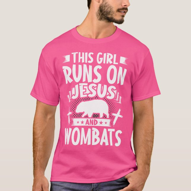 Den här tjejen Springa på Jesus och kvinnor T Shirt (Framsida)
