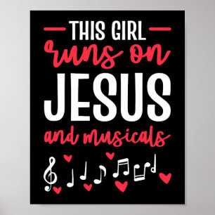 Den här tjejen Springa på Jesus- och musikteatern  Poster