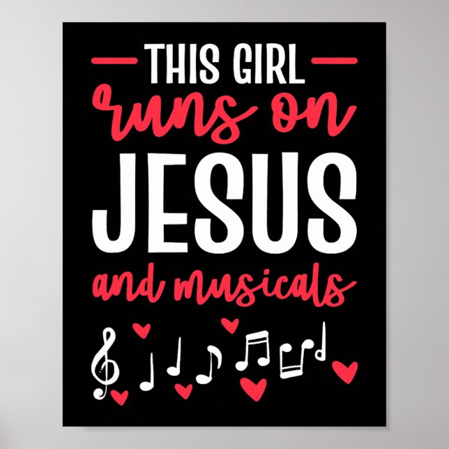 Den här tjejen Springa på Jesus- och musikteatern  Poster (Framsidan)