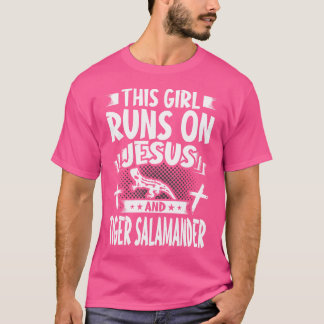 Den här tjejen Springa på Jesus och Tiger Salamand T Shirt