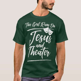 Den här tjejen Springa på Jesus teater T Shirt