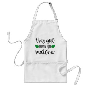 Den här tjejen Springa på Matcha Förkläde