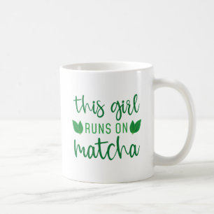 Den här tjejen Springa på Matcha Kaffemugg