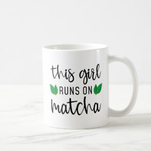 Den här tjejen Springa på Matcha Kaffemugg