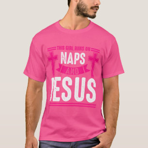 Den här tjejen Springa på Naps Jesus T Shirt