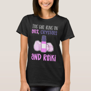 Den här tjejen Springa på Oils Crystals & Reiki Pr T Shirt