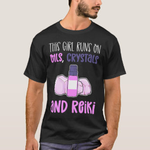 Den här tjejen Springa på Oils Crystals & Reiki Pr T Shirt