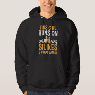 Den här tjejen Springa på Silkie Chickens & Video Hoodie