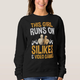 Den här tjejen Springa på Silkie Chickens & Video T Shirt