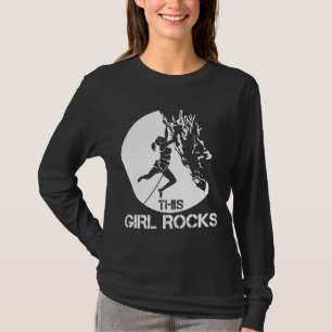Den här tjejen Sten klättrar på Boulder Carabin T Shirt