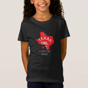 Den här tjejen - Texas Land Music Vibes T-Shirt