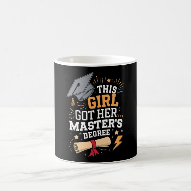 Den här tjejen tog sin magisterexamen kaffemugg (Center)