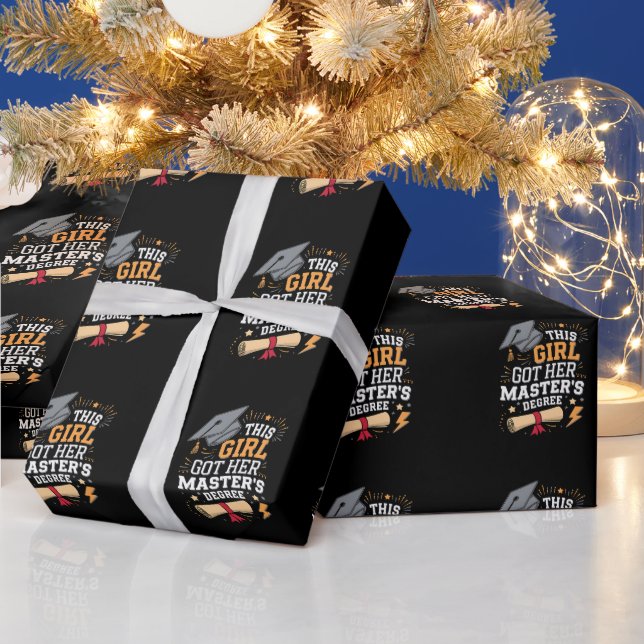 Den här tjejen tog sin magisterexamen presentpapper (Helgdagar)