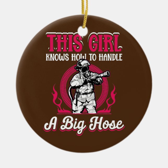 Den här tjejen vet hur man gör julgransprydnad keramik (Framsidan)