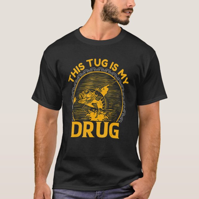 Den här tuggen är mitt drogfiske t shirt (Framsida)