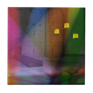 Den här Underbara fasen av den dekorativa panelen Kakelplatta