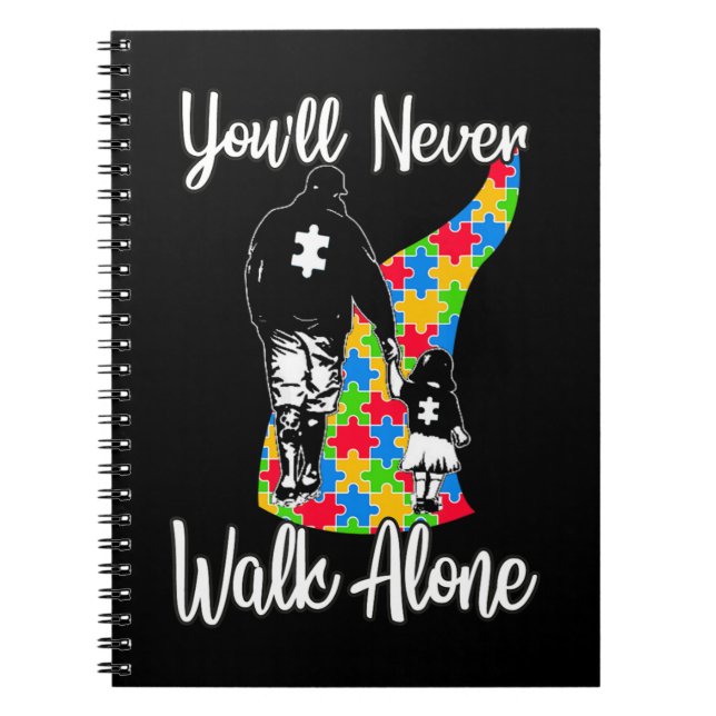 Den här vackra designen för far och dotter gr anteckningsbok (Framsidan)