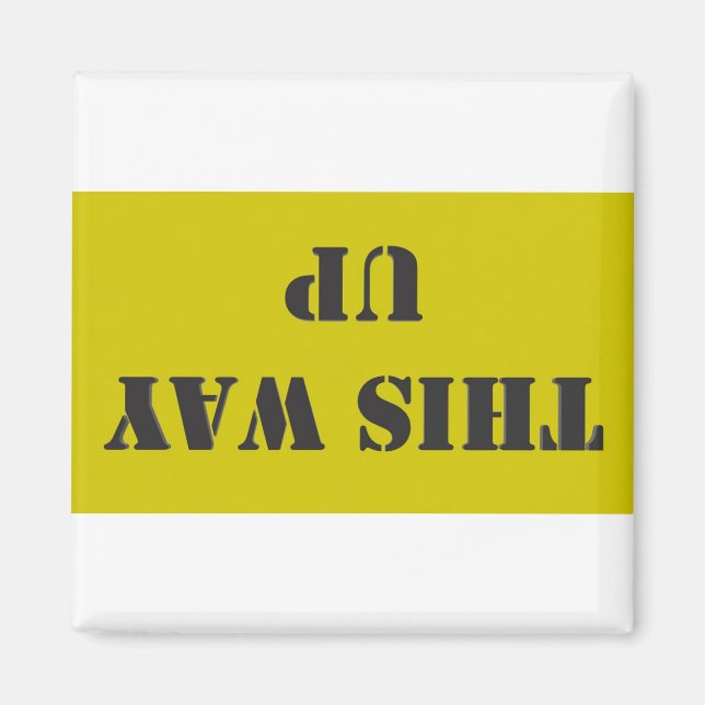 Den här vägen upp magnet (Framsidan)