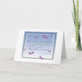 Den här världen är inte en slutsats.. kort