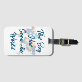 Den här väskan har sett världen för resenärer bagagebricka