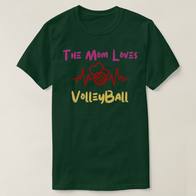 Den här volleybollen i Mamma Kärlek T Shirt (Design framsida)