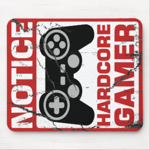 Den Hardcore gameren märker signboarden Musmatta