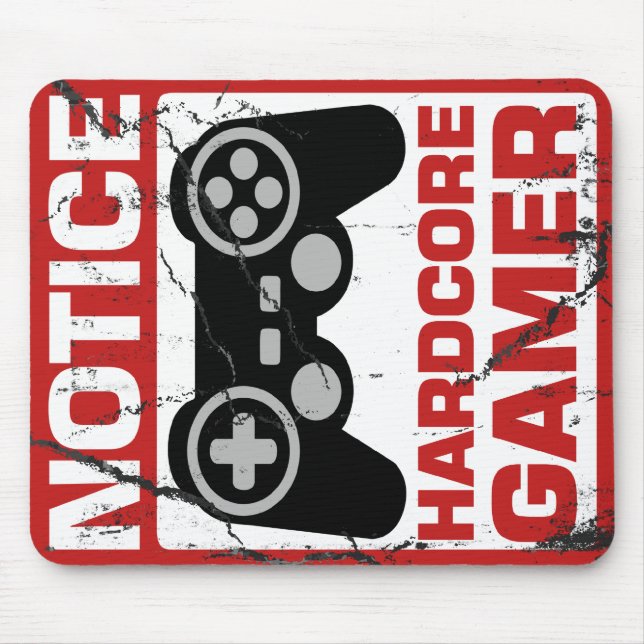 Den Hardcore gameren märker signboarden Musmatta (Framsidan)