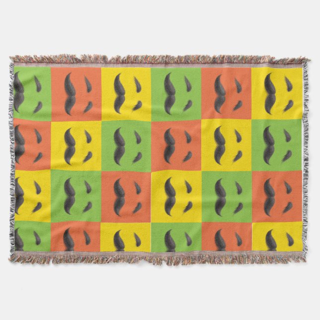 Den håriga filten för pappaPatchworkkast Mysfilt (Framsidan)