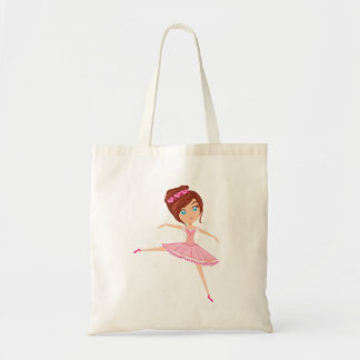 Den härliga ballerinaen hänger lös tygkasse