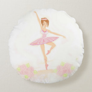Den härliga ballerinarundan dämpar rund kudde