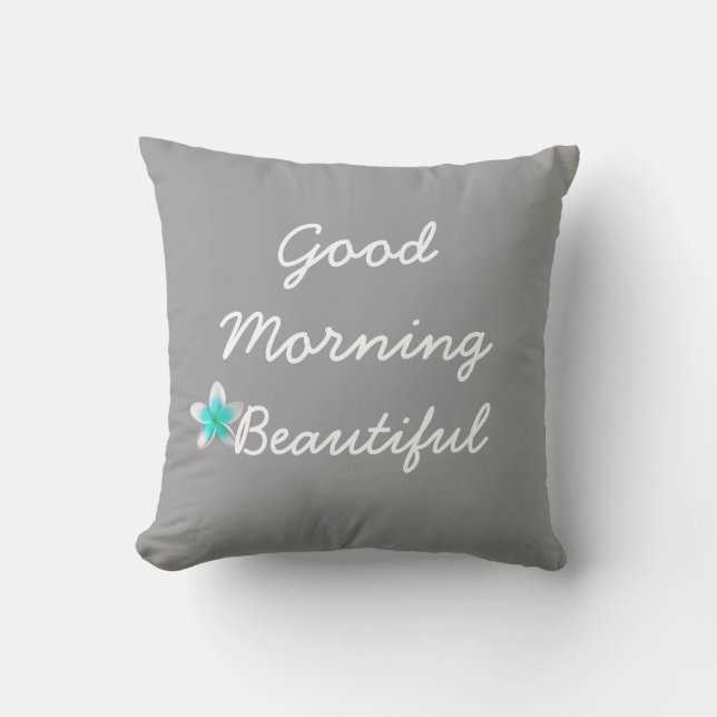 Den härliga bra morgonen kudder kudde (Framsida)