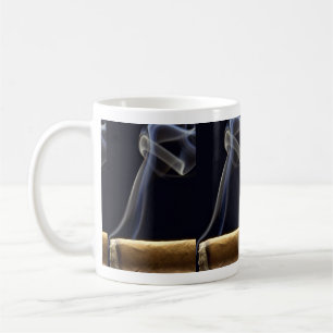Den härliga cigarren med röker kaffemugg