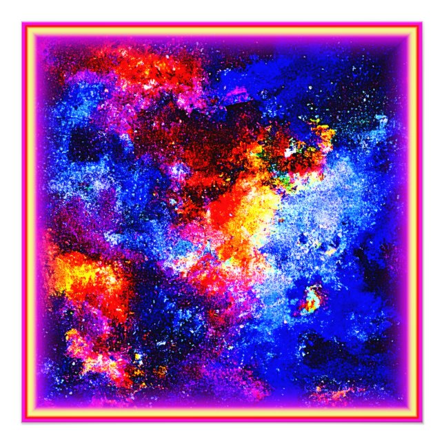 Den härliga Färg i universum. Köp nu Fototryck (Framsidan)