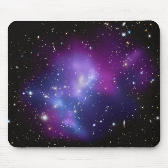 Den härliga kosmiska utrymmegalaxen samla i en musmatta (Framsidan)