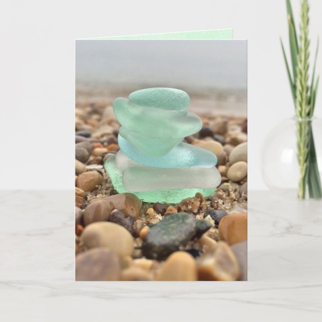 Den härliga krickaSeaglass stranden som är Kort (Framsida)
