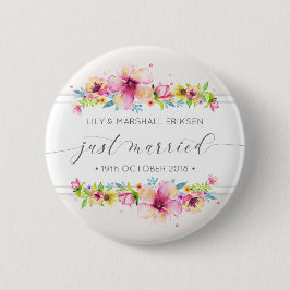 Den härliga ny gifta som gifta sig |, klämmer fast knapp