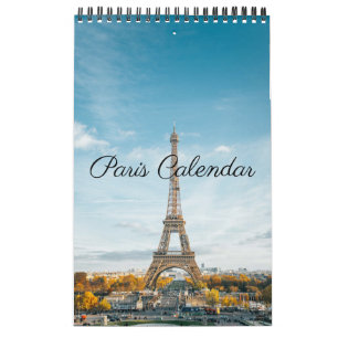 Den härliga Paris frankriket fotograferar Kalender