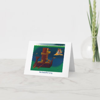 den härliga sången - notecard kort