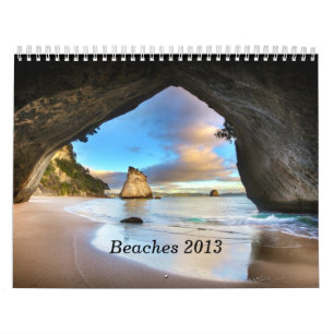 Den härliga strandplatsen fotograferar kalender
