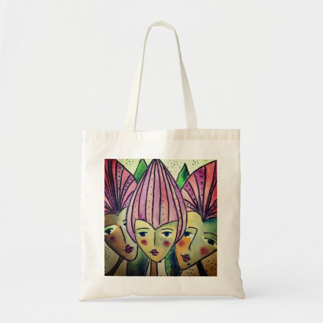 Den härliga totot hänger lös 'tre systrar tygkasse (Framsidan)