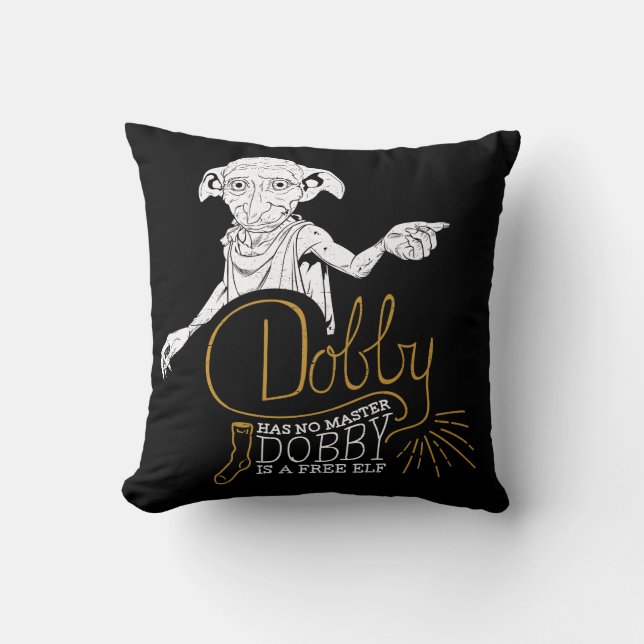 Den Harry Potter | dobbyen har inget ledar- Kudde (Framsida)