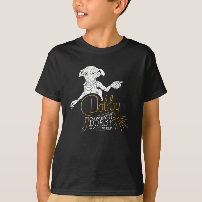 Den Harry Potter | dobbyen har inget ledar- Tee Shirt (Framsida)
