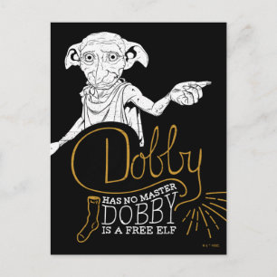 Den Harry Potter dobbyen har inget ledar- Vykort