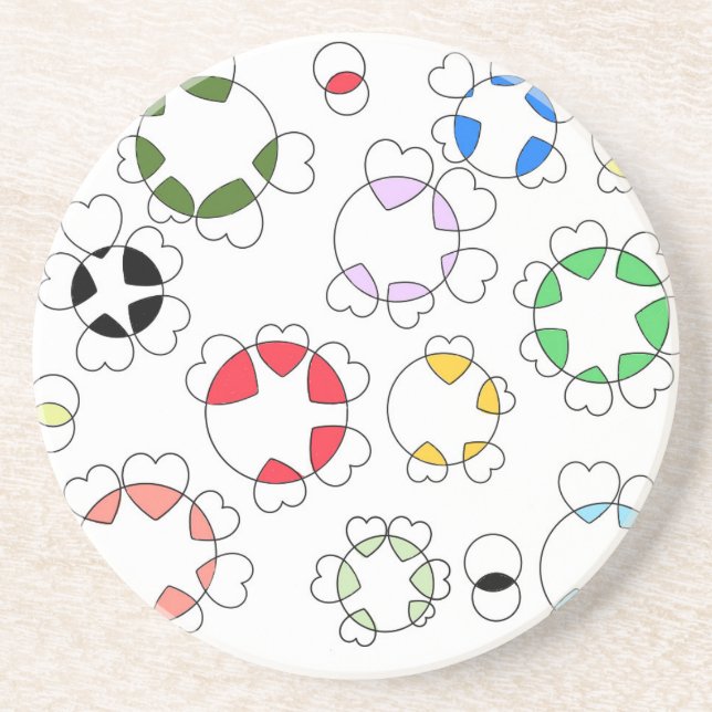 Den hart som är kopplad till rundan underlägg (Framsidan)