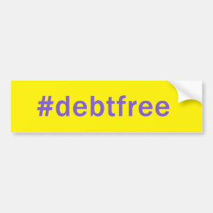 Den Hashtag skulden frigör bildekalet Bildekal