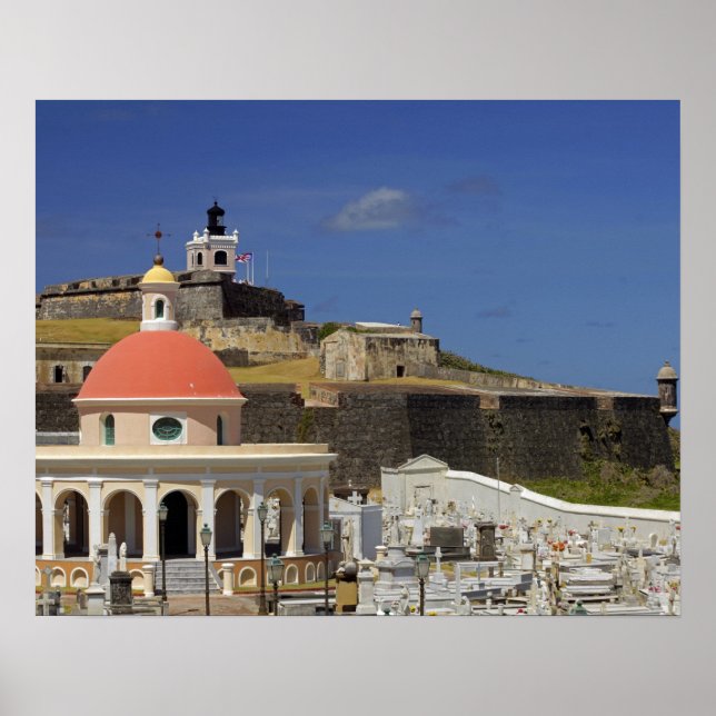 Den havsbaserade kyrkogården Puerto Rico Poster (Framsidan)