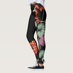 Den hawaianska orchiden blommar All över Leggings