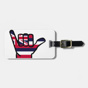 Den Hawaii flagga räcker Bagagebricka