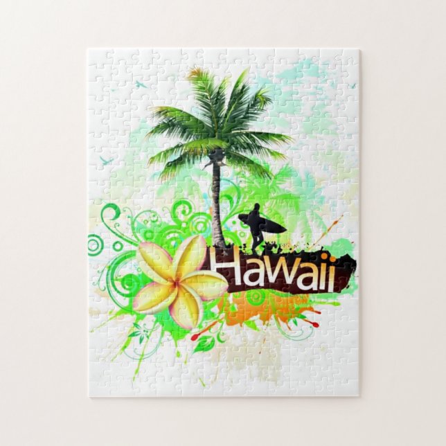Den Hawaii semestern reser souvenir Pussel (Vertikal)