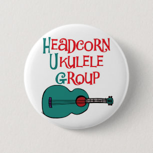 Den Headcorn Ukulelegruppen klämmer fast emblem Knapp